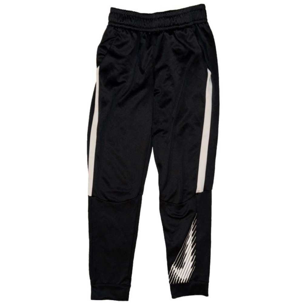Nike Dri-FIT Academy Soccer Pants Boys Large Black White Tapered Jogger BV3800